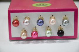 Гудзик Блузковий на ніжці з камінням 8 мм. № MIX 9/25 AB/413