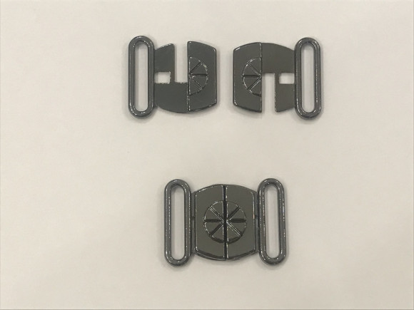 Застібка для купальників металева 1,5 см. POLAND № S/39 50