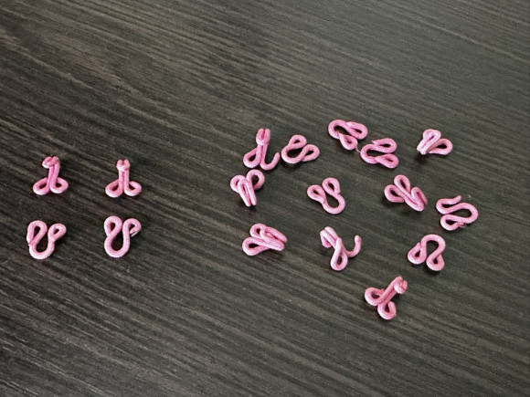 Гачки спідничні обтягнуті № 10/04