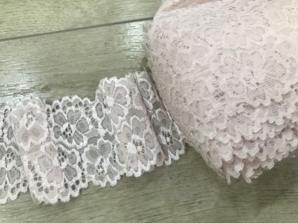 Мереживо Гіпюр (стрейч) 7,5 см. № 04/3767С