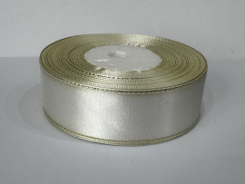 Стрічка атлас 2,5 см. з люрексом № 42-G