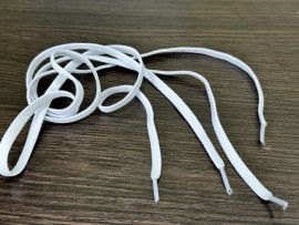 Шнурок гумка плоска 7 мм./90 см. № 01