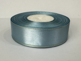 Стрічка атлас 2,5 см. з люрексом №187-G