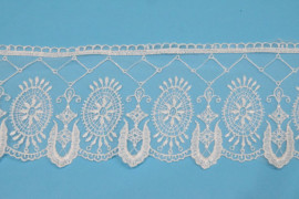 Мереживо на сітці 9,2 см. № 42