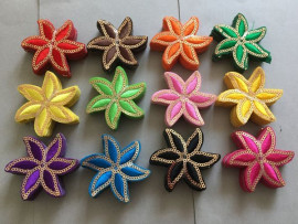 Термо аплікації № 6/2 Квіточки з паєткою