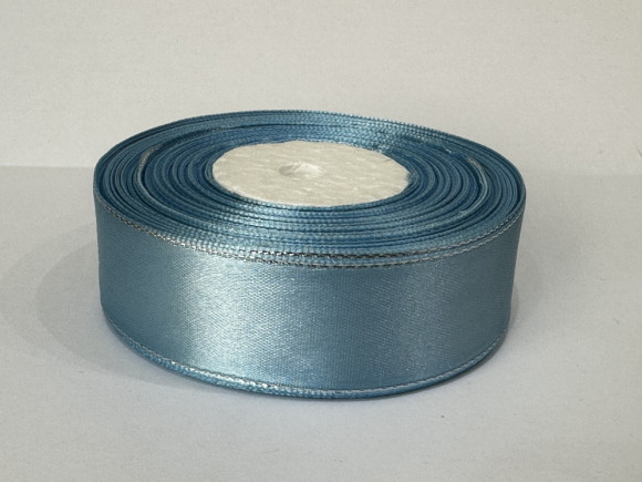 Стрічка атлас 2,5 см. з люрексом №187-S