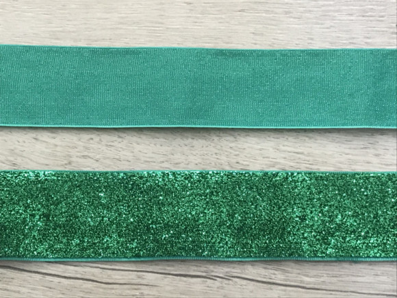Стрічка оксамитова 4 см. з люрексом 23 м. № 19
