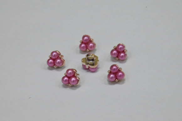 Гудзик Блузковий на ніжці в оправі 10 мм. №95/621