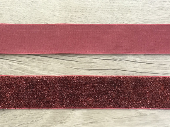 Стрічка оксамитова 4 см. з люрексом 23 м. № 26