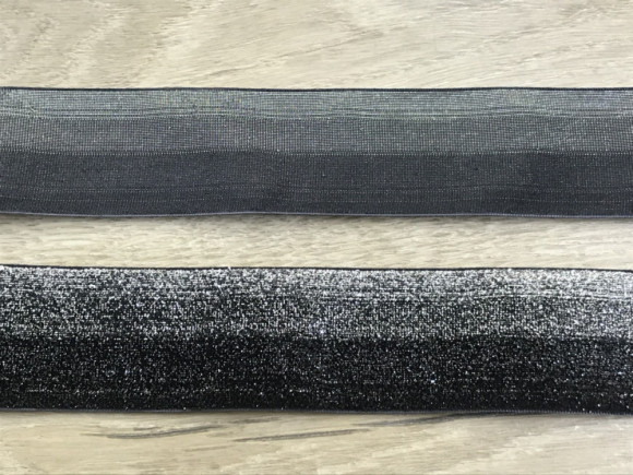 Стрічка оксамитова 5 см. з люрексом 23 м. № S39 Веселка