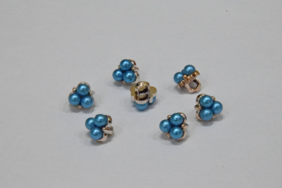 Гудзик Блузковий на ніжці в оправі 10 мм. №20/621