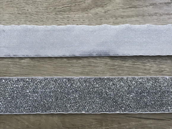 Стрічка оксамитова 4 см. з люрексом 23 м. № S