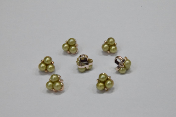 Гудзик Блузковий на ніжці в оправі 10 мм. №182/621