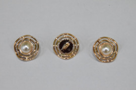 Гудзик Блузковий на ніжці в оправі 22 мм. № G/648