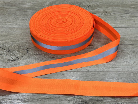 Стрічка світловідбиваюча на репсі 5 см. № 25