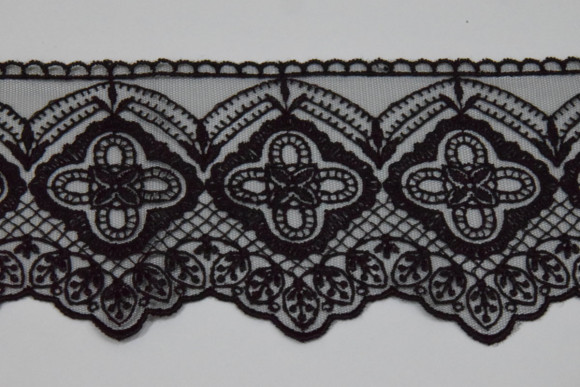 Мереживо на сітці 9,5 см. № 39/39/39