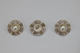 Гудзик Блузковий на ніжці в оправі 22 мм. № S/648