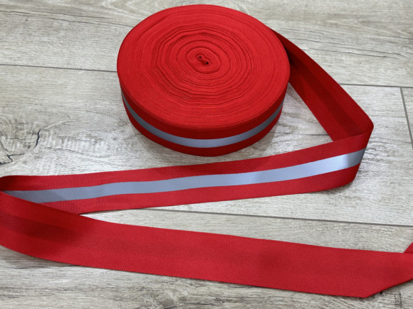 Стрічка світловідбиваюча на репсі 5 см. № 26