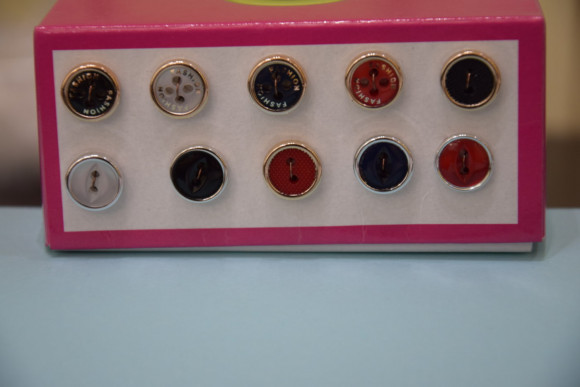 Гудзик Блузковий плоский з кантом 10 мм. № MIX 10/50