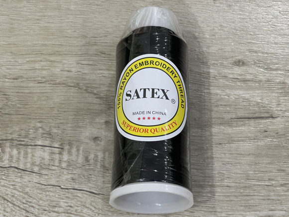 Вишивальний шовк 120 D/2 SATEX № Black