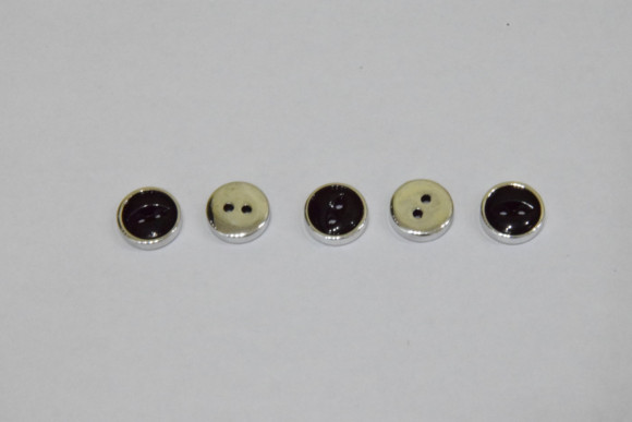 Гудзик Блузковий на 2 отвори плоский з кантом 10 мм. №39S