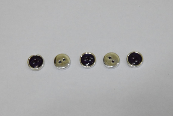 Гудзик Блузковий на 2 отвори плоский з кантом 10 мм. №120S