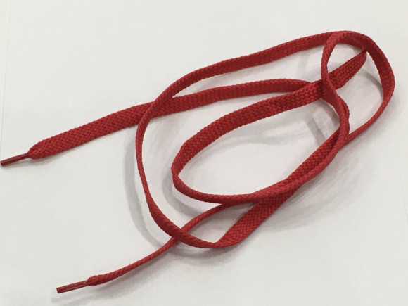 Шнурок поліестер плоский 8 мм./120 см. № 26