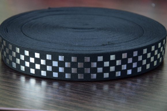 Гума поясна з паєткою 3 см. № Taxi/26/S