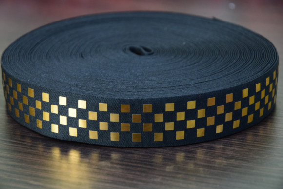 Гума поясна з паєткою 3 см. № Taxi/26/G