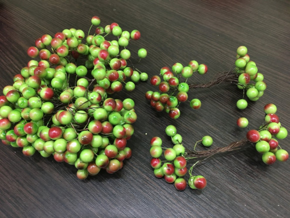 Калина на гілочці для виробів 11 мм. №О/433/19-26