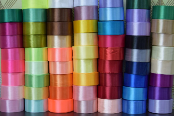 Стрічка атлас 5 см. Набір 60